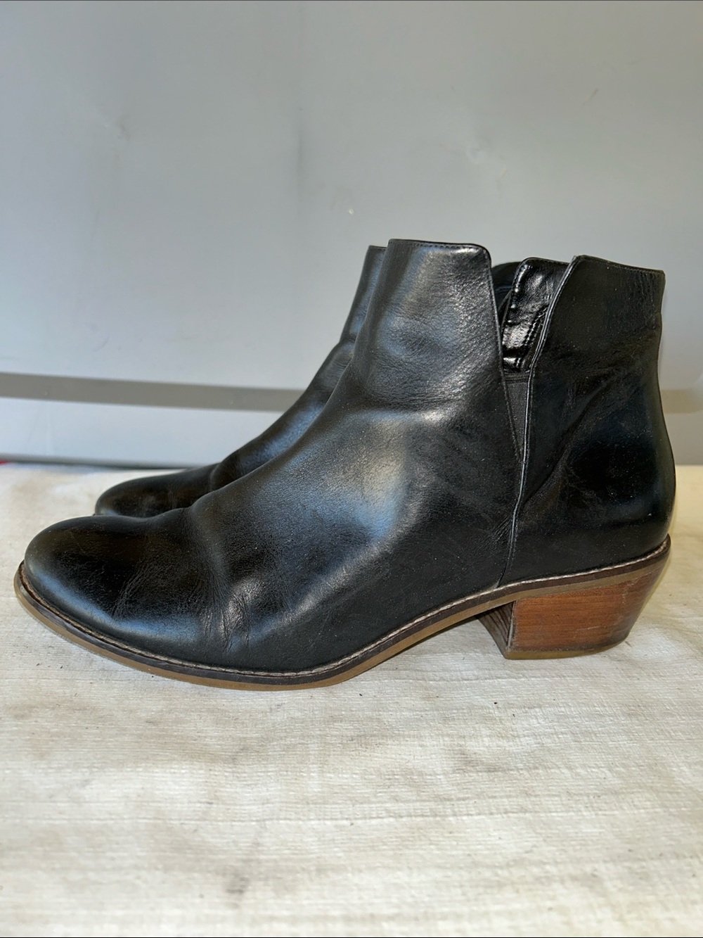 Cole Haan Black Leather Ankle Booties